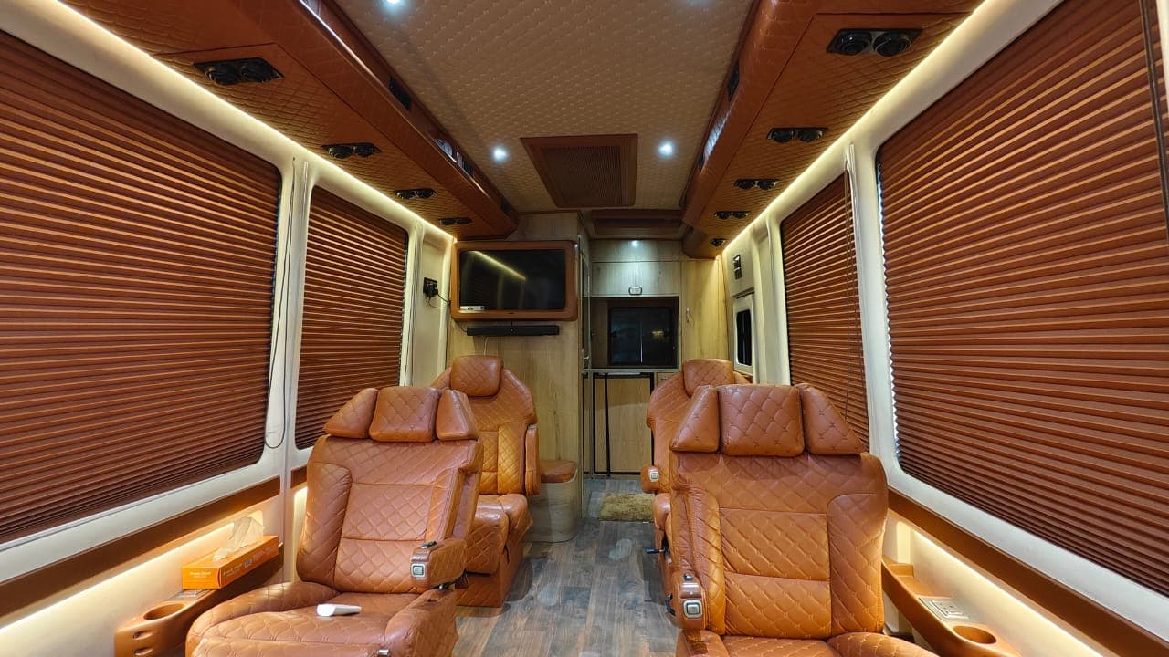 Camperwheel luxury caravan on a scenic Indian road